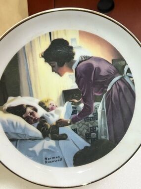 "Mother's Love" Norman Rockwell Special Edition Plate